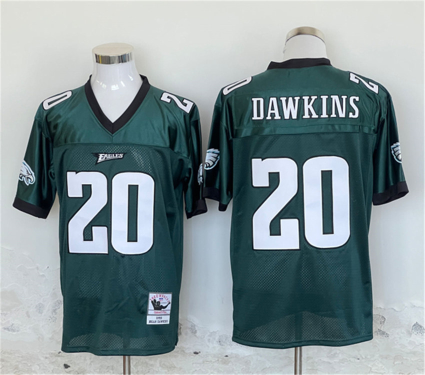 Men's Green Philadelphia Eagles #20 Brian Dawkins Stitched Football Jersey